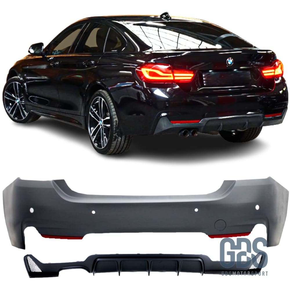 Pare choc arriere Pack M Performance pour BMW F36 Sortie double gauche - Choc kit carrosserie - GDS Motorsport