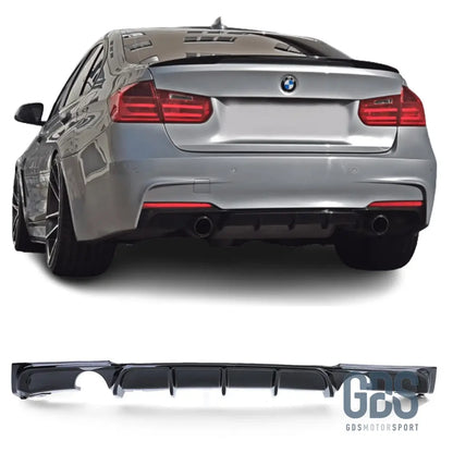 Diffuseur M performance Noir Brillant pour BMW F30 / F31 Sortie gauche/droite 35 I/D 340i - Éléments de carrosserie - GDS Motorsport