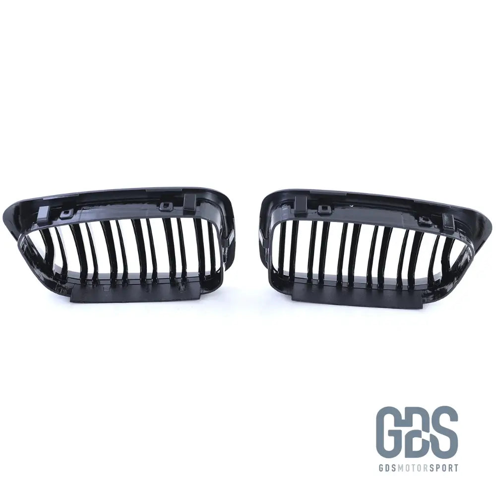 2 Grilles de calandre Double Lame NOIR BRILLANT BMW serie 3 E46 PH1 1998 a 2001 BERLINE / TOURING - Calandres - GDS Motorsport