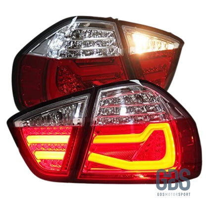 Feux arrières LED Light Bar pour BMW Série 3 E90 Rouge et Blanc - Éclairage de véhicule - GDS Motorsport