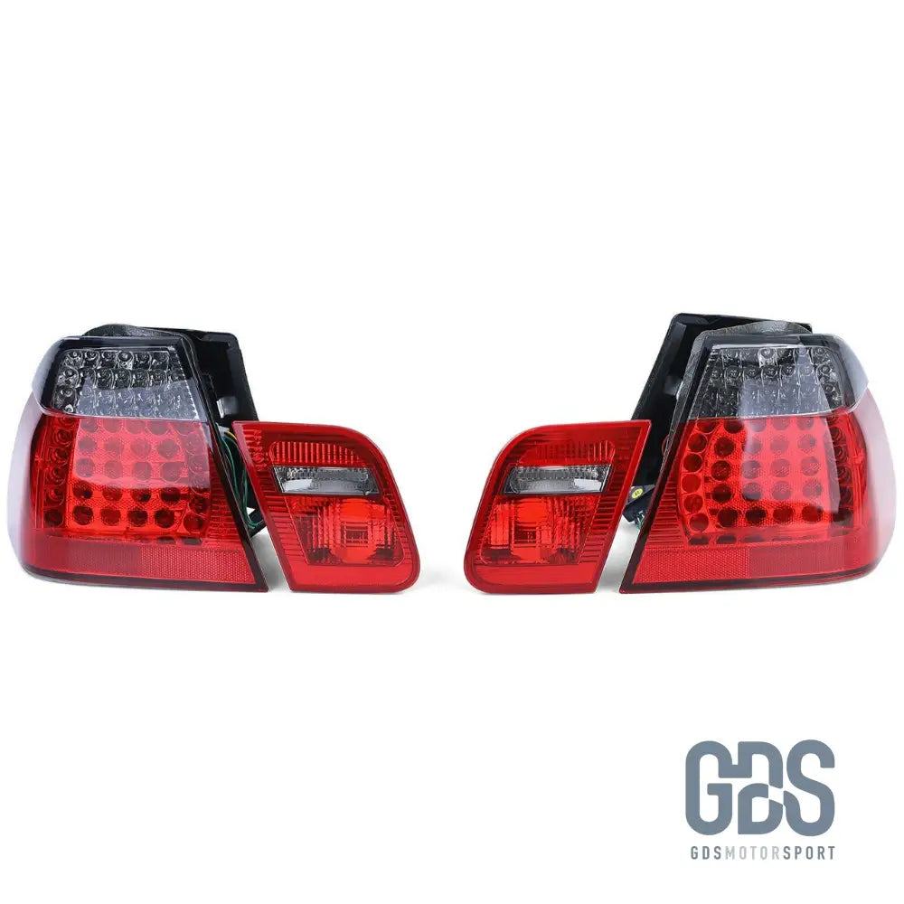 Feux arrière Full LED Rouge fumé Noir pour BMW E46 Berline 1998 à 2005 - PHARES FEUX - GDS Motorsport