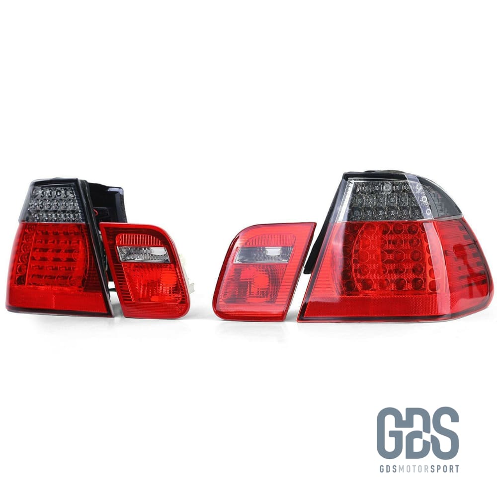 Feux arrière Full LED Rouge fumé Noir pour BMW E46 Berline 1998 à 2005 - PHARES FEUX - GDS Motorsport