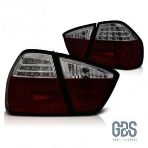 Feux arrières LED Light Bar pour BMW Série 3 E90 Rouge et Blanc Fumé noir - Éclairage de véhicule GDS Motorsport
