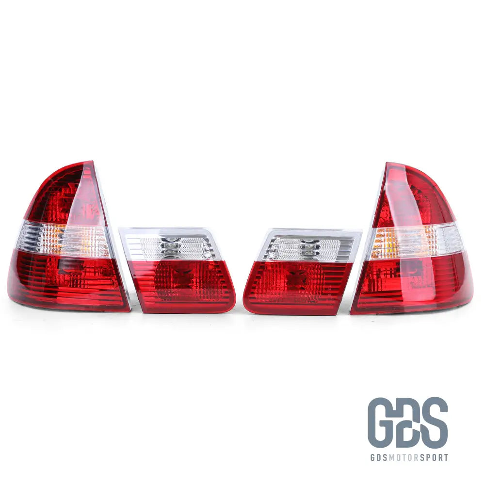 Feux arrières type Phase 2 Rouge cristal transparent BMW E46 Touring de 1998 / 2005 - PHARES FEUX - GDS Motorsport