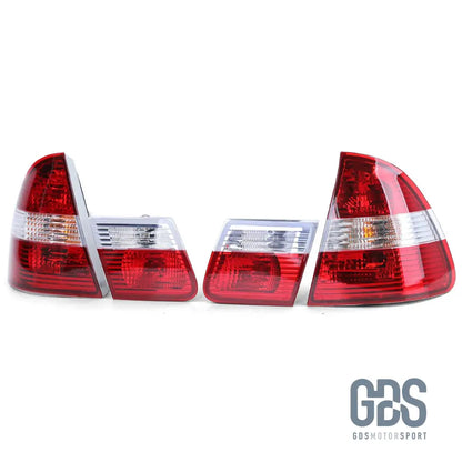 Feux arrières type Phase 2 Rouge cristal transparent BMW E46 Touring de 1998 / 2005 - PHARES FEUX - GDS Motorsport