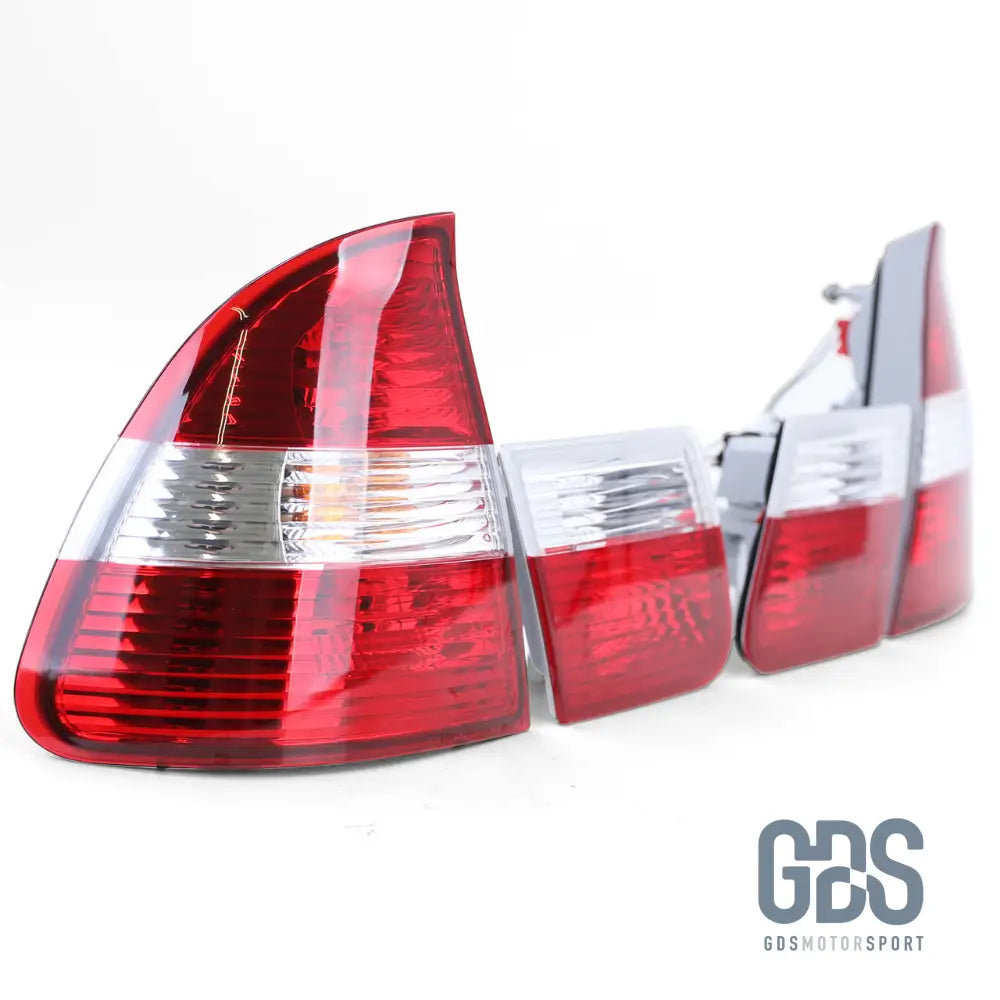 Feux arrières type Phase 2 Rouge cristal transparent BMW E46 Touring de 1998 / 2005 - PHARES FEUX - GDS Motorsport