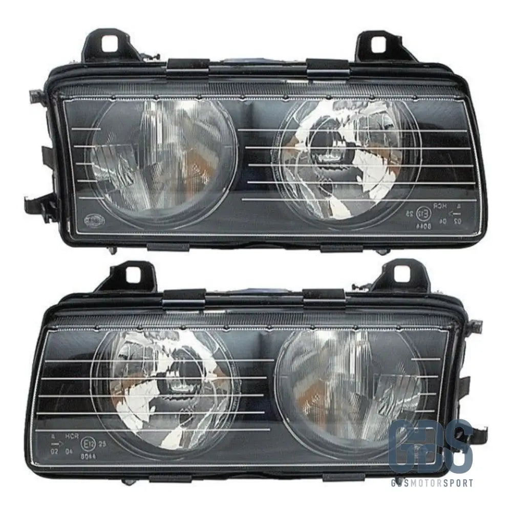 Phares avant BMW E36 H7/H7 Type OEM Phase 2 - PHARES FEUX - GDS Motorsport