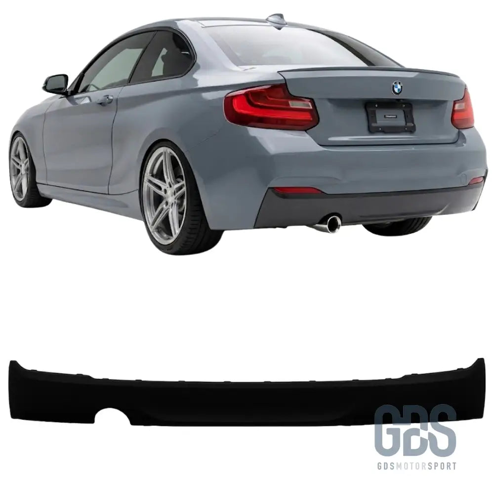Rajout de pare-choc arrière look origine sortie simple gauche pour bmw série 2 f22 f23 pack m - diffuseur
