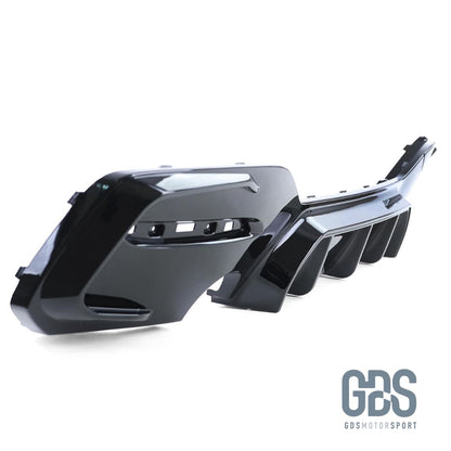 Diffuseur M performance Noir Brillant pour BMW F20/ F21 Phase 2 Sortie gauche/droite look 140I - Éléments de carrosserie - GDS Motorsport