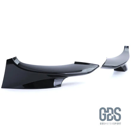 Splitter rajout de pare choc avant Noir Brillant BMW Serie 3 E92 E93 Pack M Phase 2 - Éléments carrosserie - GDS Motorsport