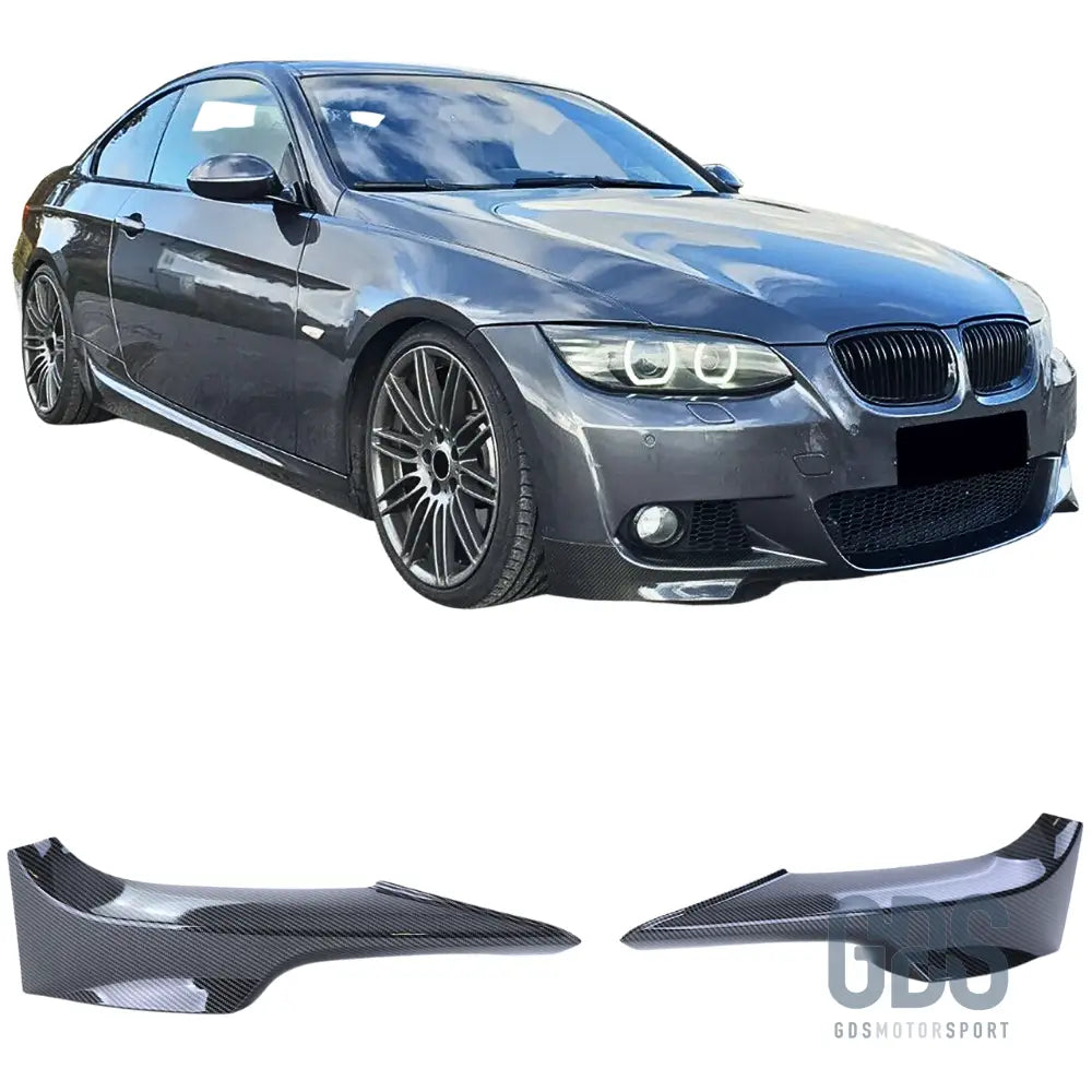 Splitters rajout pare-choc avant pack m bmw e92 e93 phase 1 look carbone - lame splitter