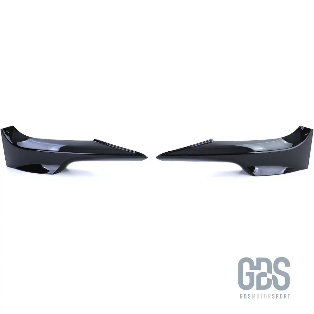 Splitters rajout pare-choc avant pack m bmw e92 e93 phase 1 noir brillant - lame splitter