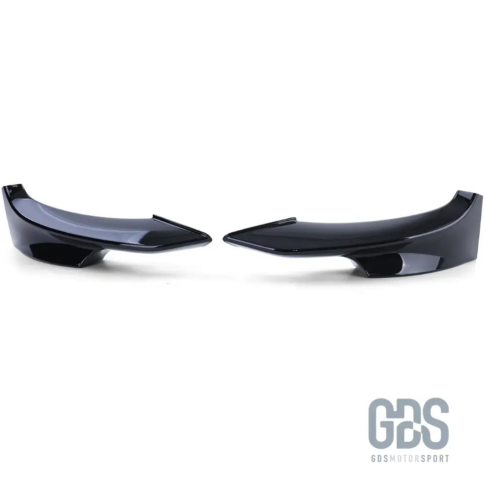 Splitters rajout pare-choc avant pack m bmw e92 e93 phase 2 lci noir brillant - lame splitter