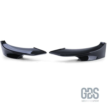 Splitters rajout pare-choc avant pack m bmw e92 e93 phase 2 lci noir brillant - lame splitter