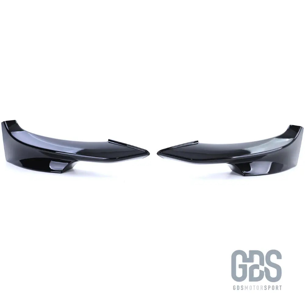 Splitters rajout pare-choc avant pack m bmw e92 e93 phase 2 lci noir brillant - lame splitter