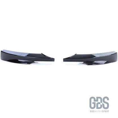 Splitters rajouts pare-choc avant pack m bmw série 3 e90/e91 phase 2 lci noir brillant - lame splitter