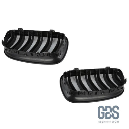 2 Grilles de calandre NOIR BRILLANT Double Lame BMW série 3 E90 Berline /E91 Touring PH2 LCI 2008 a 2012 - Calandres - GDS Motorsport