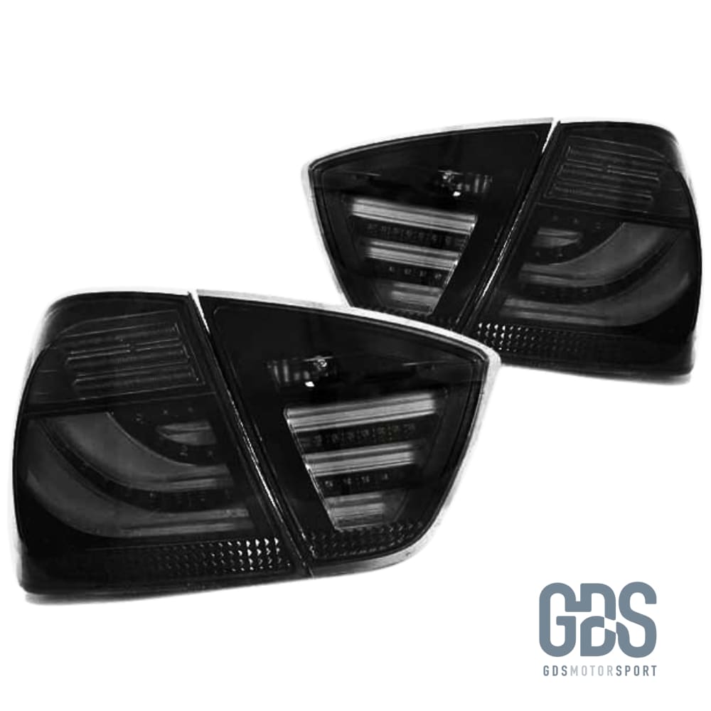 Feux arrières LED Light Bar pour BMW Série 3 E91 Touring Phase 1 Fond Noir Type LCI Ph 2 - Éclairage de véhicule GDS Motorsport