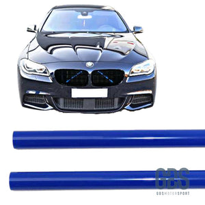 Bandes décoratives de renfort calandre avant BMW F10/ F11 - Bleu Pare Choc kit carrosserie GDS Motorsport