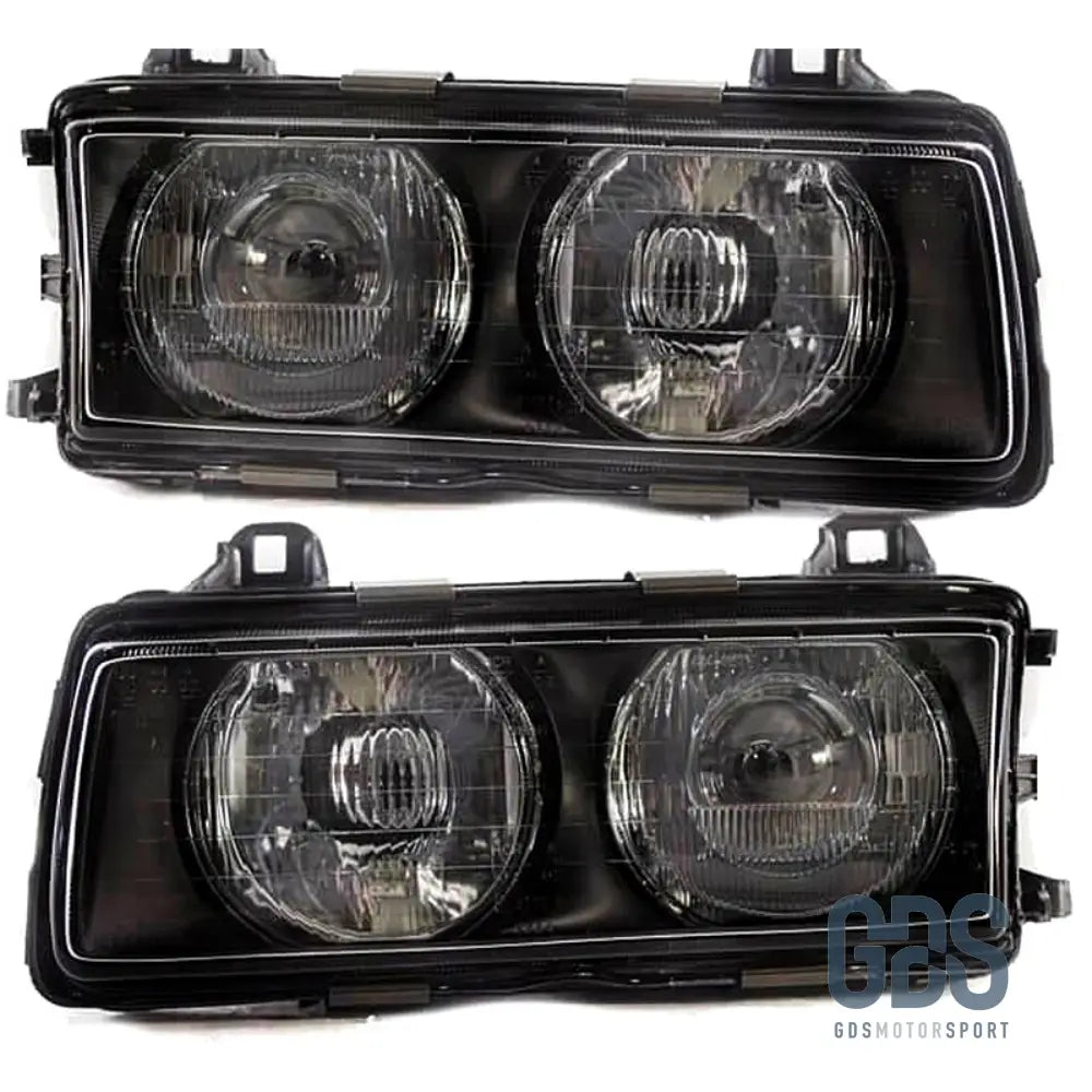 Phares avant BMW E36 H1/H1 Type OEM Phase 1 - PHARES FEUX - GDS Motorsport