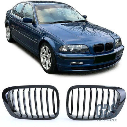 Grilles de calandre NOIR Brillant BMW serie 3 E46 PH1 1998 a 2001 Berline / Touring - Calandres - GDS Motorsport