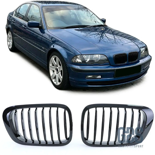 Grilles de calandre NOIR Brillant BMW serie 3 E46 PH1 1998 a 2001 Berline / Touring - Calandres - GDS Motorsport