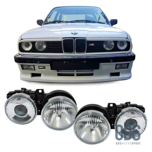Phares avant H1/H1 pour BMW E30 de 1982 a 1994 - Pare Choc - GDS Motorsport
