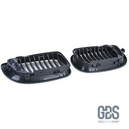 2 Grilles de calandre NOIR MATE BMW serie 3 E46 PH2 2001 a 2005 BERLINE / TOURING - Calandres - GDS Motorsport