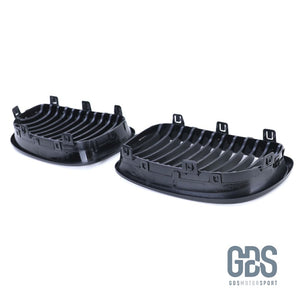 2 Grilles de calandre Noir Brillant BMW série 1 Phase 2007 a 2014 - Calandres - GDS Motorsport